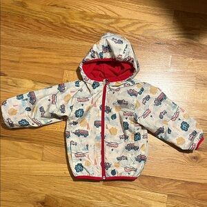 Columbia mini pixel grabber jacket 2T trucks helicopter